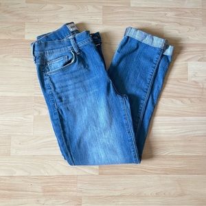 Hudson Natalie Midrise Slim Boyfriend Crop Jeans Size 26